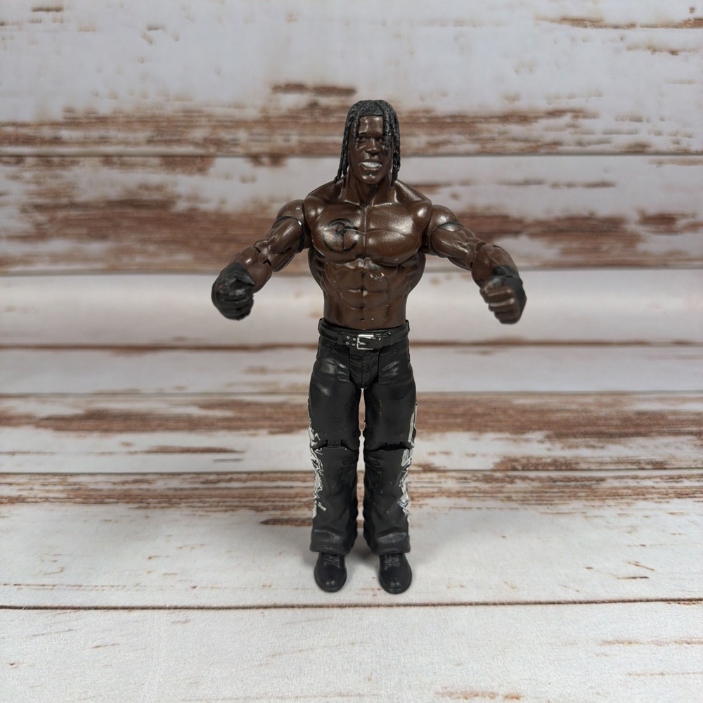 WWE Wrestling Action Figure 2010 Black Pants Plastic Collectible China